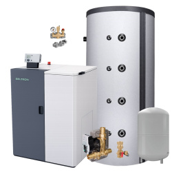 Pelletkessel Sparpaket PKO25B Sparpaket 25kW 135kg