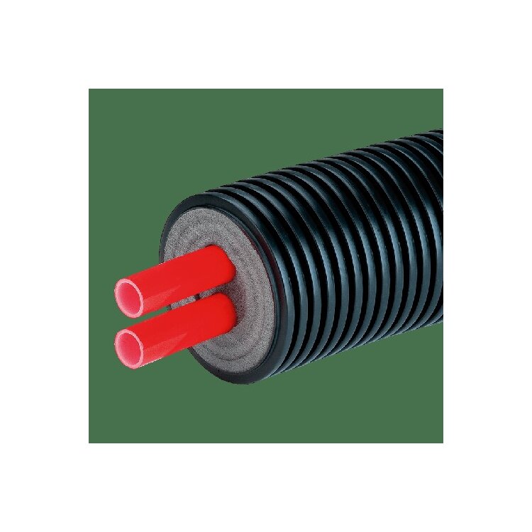 Fernwärmerohr Austropex Double 1lfm 2x DN16 20x1,9 da:125