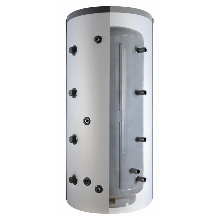 Hygienepufferspeicher HS2 1000 mit 2 Solarregister Ditech by Austria Email