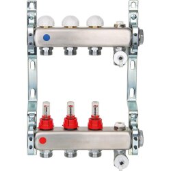 Heizkreisverteiler TN DN 25 (1") Edelstahl, 4...