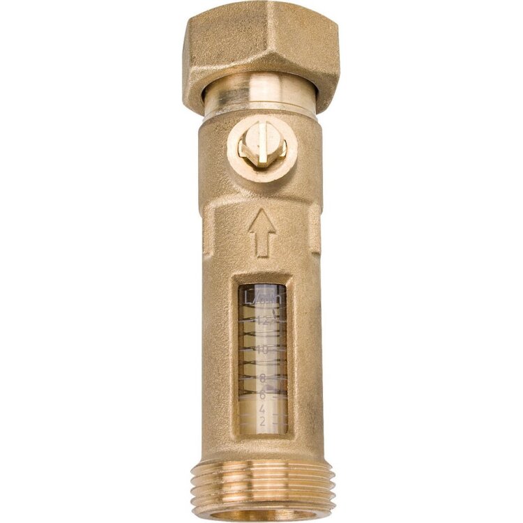 Durchflussmengenbegrenzer DN 25 1" AG auf 1" Überwurfmutter 8-38 l/min