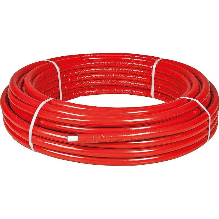 Comisa 25lfm Mehrschichtverbundrohr 32x3 Isolierung: 10mm rot