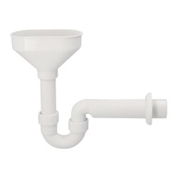 Trichtersiphon Geberit DN50 inkl. Wandrosette