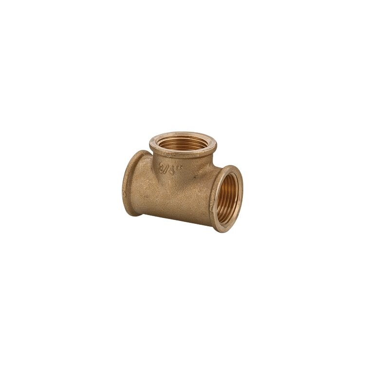 T-Stück Messing 1"-3/4"-1"