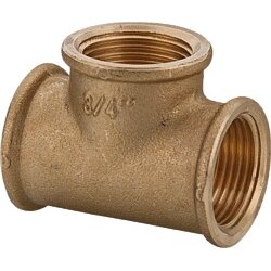 T-Stück Messing 1"-3/4"-1"