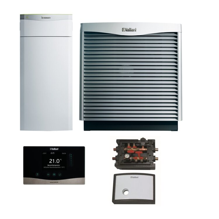 Vaillant Wärmepumpe flexoTHERM VWF 117/4 Rückläufer exclusive Austria Edition mit 1 x Luft/Wasser Kollektor aroCOLLECT, 10,6 kW