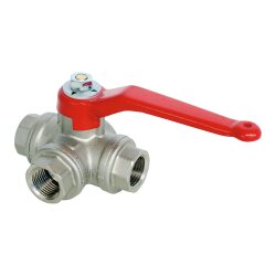 Kugelhahn Drei-Wege R 1" T-Bohrung