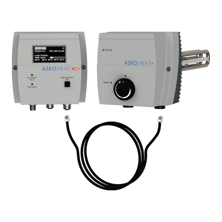 Einschraubheizkörper ASKOHEAT AHIR-TI-plus, 4,4kW, 230/400V, 7-stufig, DN40 (11/2")