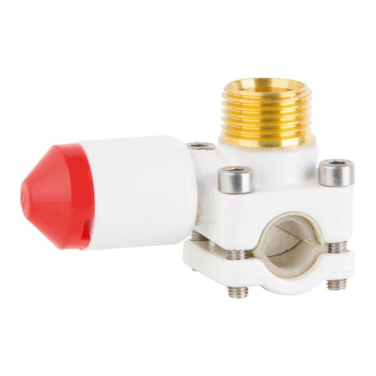 Anbohrschelle Flamco T-Plus  22x1/2"x22 für Kopferrohre, dünnwand Stahl- und Edelstahlrohre