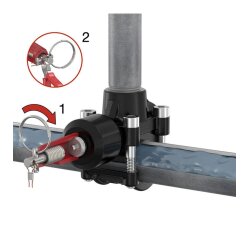 Rohrverbindung Flamco T-Plus für Stahl-Gewinderohr 1/2"x1/2"x1/2"
