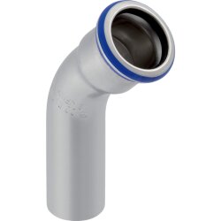 Mapress Edelstahl Bogen 45° d28mm mit Einschubende