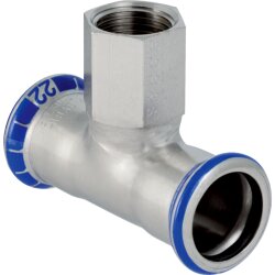 Mapress Edelstahl T-Stück d54xRp3/4"x54mm
