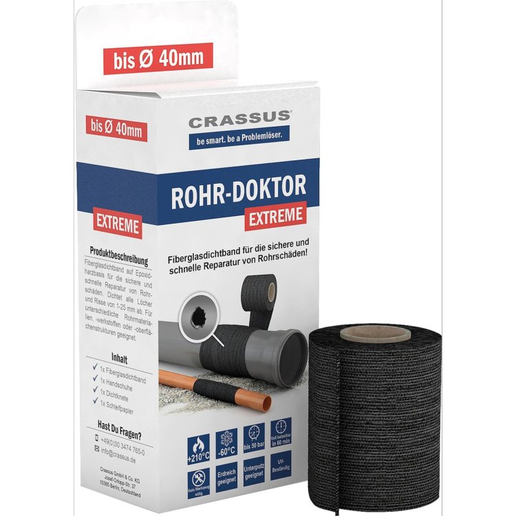 Rohr-Doktor Extreme CPW bis 200mm Rohr GFK