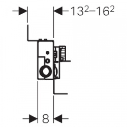 Geberit Kombifix Duschelement f&uuml;r Massivbau, H34