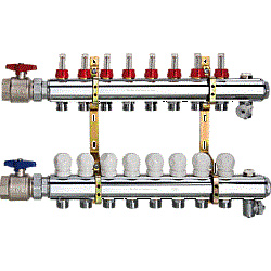 Fußbodenheizungsverteiler mess. 18 Heizkreise...