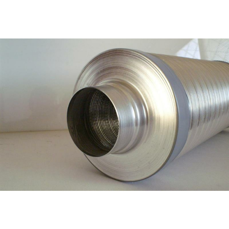 Aluflex Schalldämpfer FSD DN 160 100cm  50 mm Schallgedämmt 