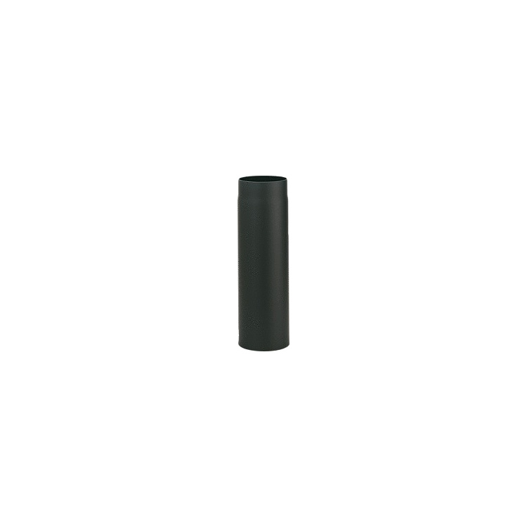 lackiertes Rauchrohr DN150, Länge = 500mm, schwarz