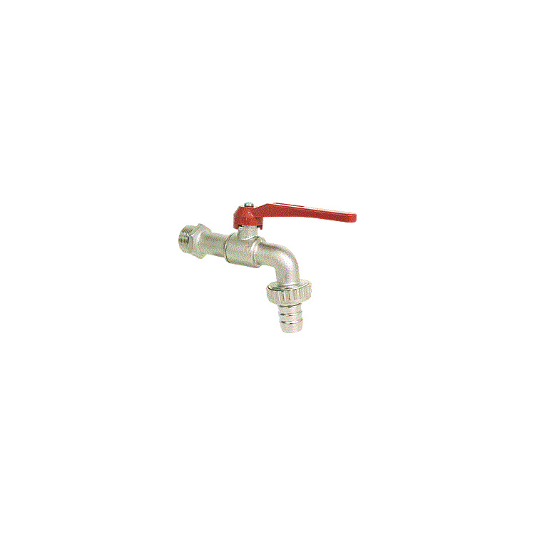 Auslaufkugelhahn PN 10 DN 15 1/2" vernickelt