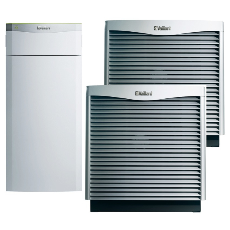 Vaillant W&auml;rmepumpe flexoTHERM exclusive VWF 157/4 Austria Edition mit 2 x Luft/Wasser Kollektor aroCOLLECT, 13,9 kW