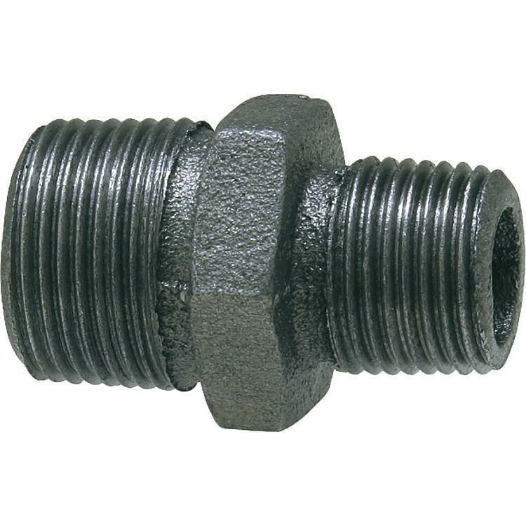 Doppelnippel red. DN 15 1/2 "-DN 10 3/8 "S
