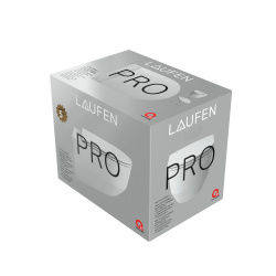 Laufen Wand-Tiefspül-WC-Set PRO PACK spülrandlos, weiss