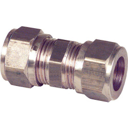 Klemmringverschraubung aus Messing, gerade 14x14mm