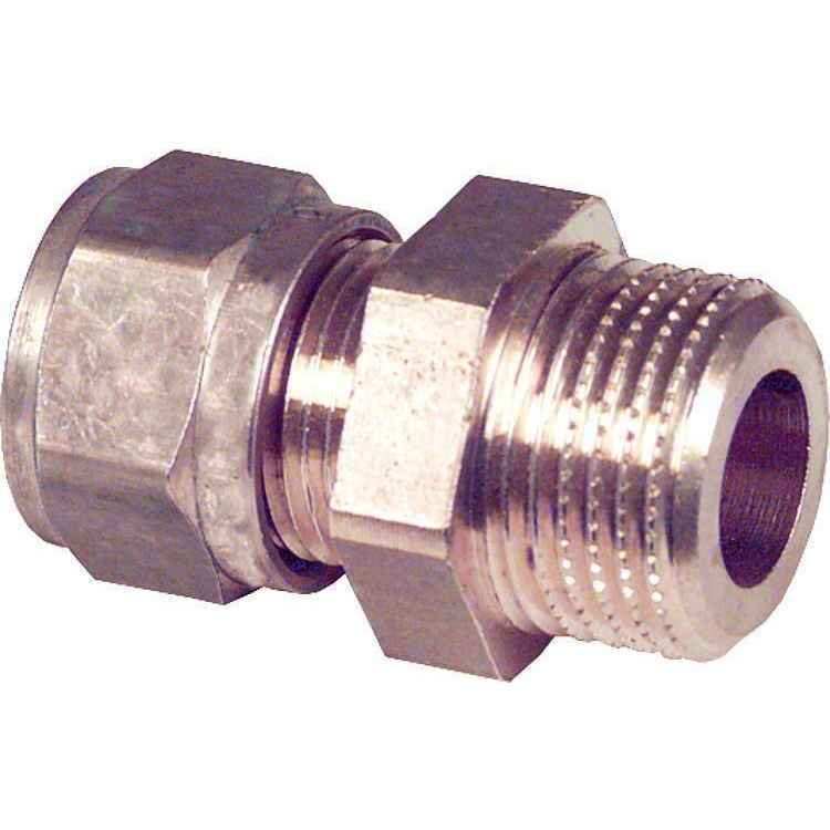 Tulov Schraubfitting Übergang 20mm X 3/4 AG - Messing Klemmringverschraubung Für Mehrschichtrohre
