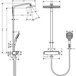 HG Brausesystem Raindance Select 360 Showerpipe