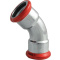 C-Stahl Bogen 42mm 45° (I/I)