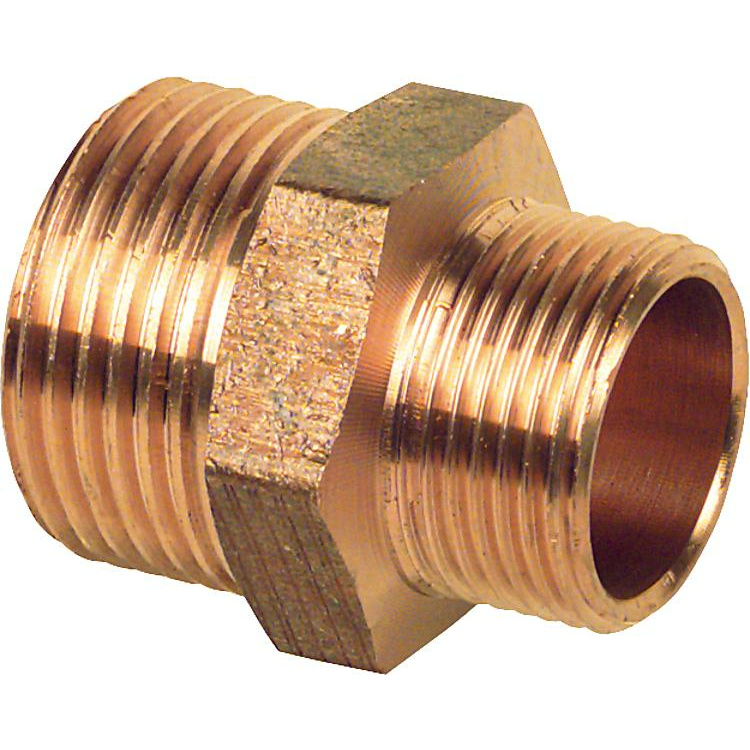 Viega Rotguss Doppelnippel red.DN 32 (1 1/4“) x DN 25 (1“)