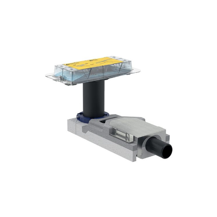 Rohbauset Geberit CleanLine CleanLine Einbauhöhe 90-220mm Abgang DN50  waagrecht