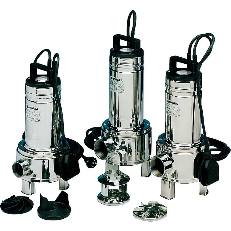 Schmutzwassertauchpumpe DOMO 15B/TÜV 36000l/min Korngrößen bis max. 50 mm