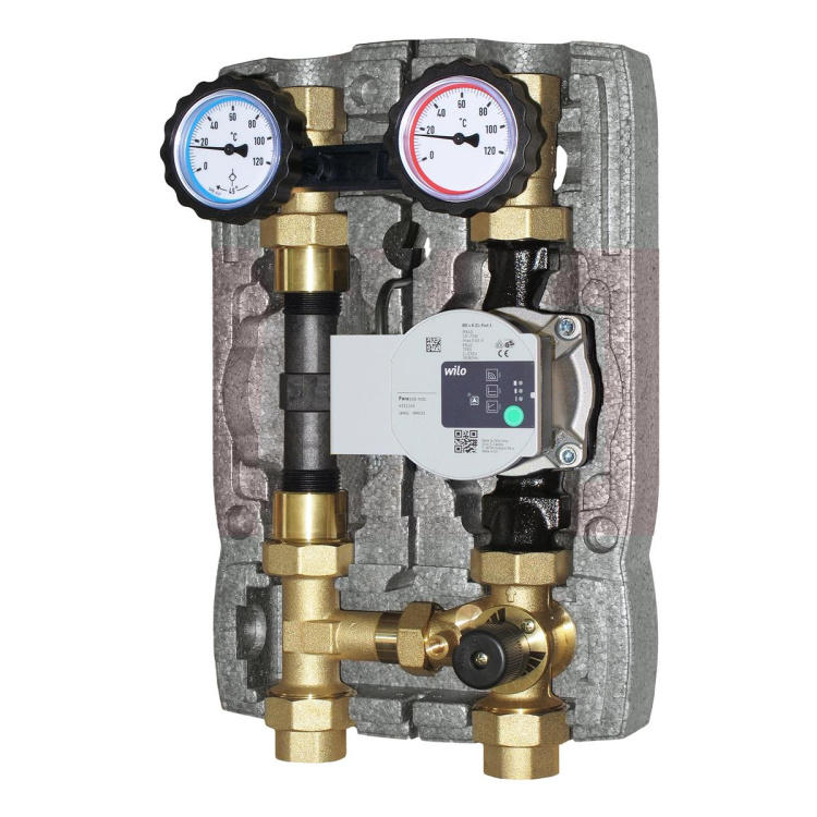 Heizkreisset ModVLS MIX33 Energy DN25 gemischt für Wärmemengenzählereinbau