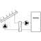 Solar-Systemtrennung DN25 5kW 10m&sup2;