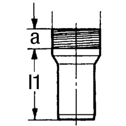 M&ouml;ck Anschlussst&uuml;cke mit Au&szlig;engewinde DN 40- 1/2&quot;